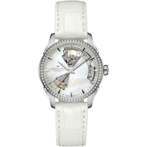Jazzmaster Open Heart 36 Stainless Steel - Diamond / MOP / Bracelet
