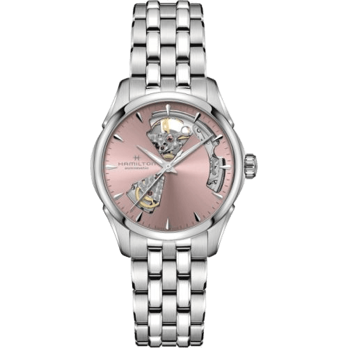 Jazzmaster Open Heart 36 Stainless Steel / Pink / Bracelet