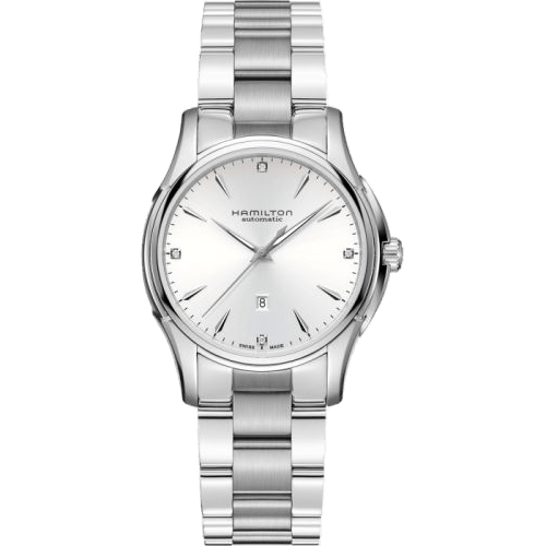 Hamilton Jazzmaster Viewmatic Auto 34 Stainless Steel / Silver - Diamond / Bracelet H32315111