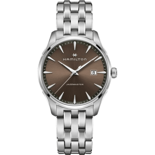 Hamilton Jazzmaster Quartz 40 Stainless Steel / Brown / Bracelet H32451101