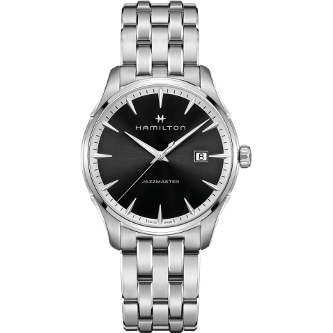 Jazzmaster Quartz Stainless Steel / Black / Bracelet