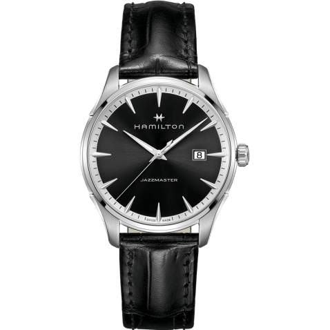 Jazzmaster Quartz Stainless Steel / Black