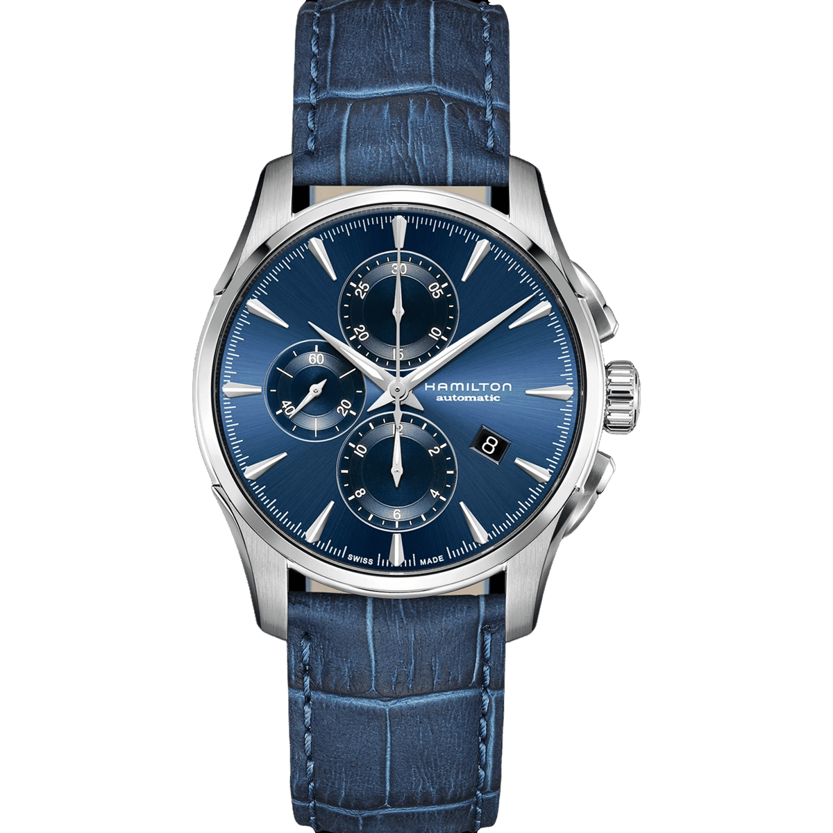 Jazzmaster Auto Chrono 42 Stainless Steel / Blue