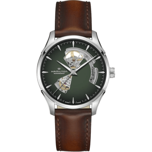 Hamilton Jazzmaster Open Heart 40 Stainless Steel / Green Gradient H32675560