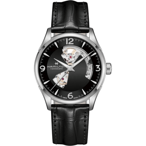 Hamilton Jazzmaster Open Heart 42 Stainless Steel / Black H32705731