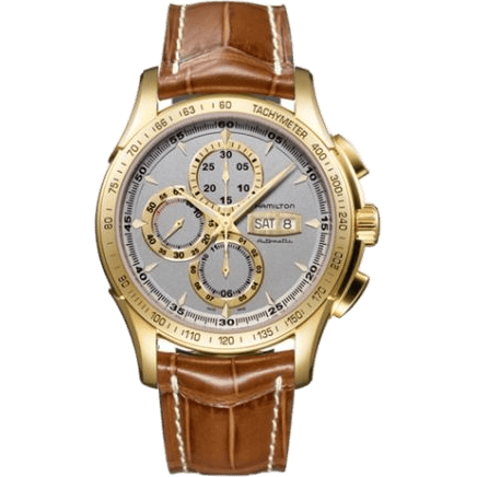 Jazzmaster Lord Hamilton 46mm Silver Dial PVD Gold H32836551