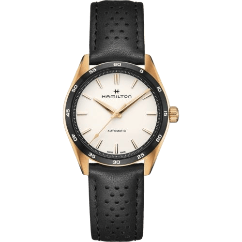Hamilton Jazzmaster Performer Auto 38 Rose Gold / White H36225770