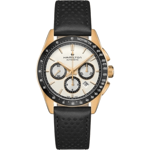 Jazzmaster Performer Auto Chrono 42 Rose Gold / White