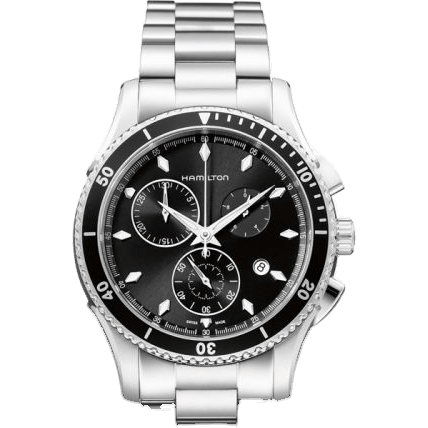 Jazzmaster Seaview Chrono Quartz 44 Stainless Steel / Black / Bracelet