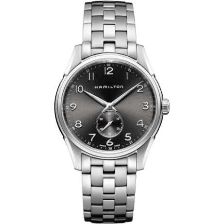Hamilton Jazzmaster Thinline Small Second Quartz Stainless Steel / Black / Bracelet H38411183
