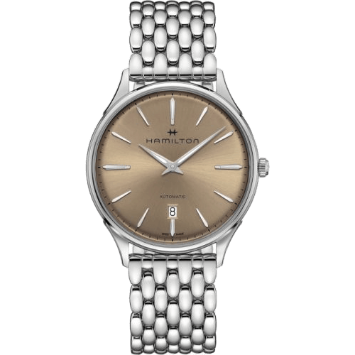 Hamilton Jazzmaster Thinline Auto 40 Stainless Steel / Beige / Bracelet H38525121