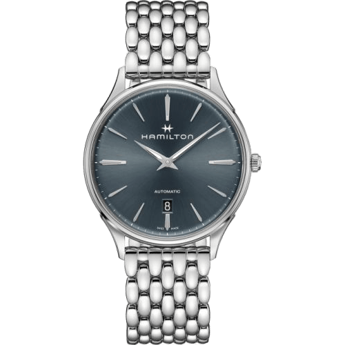 Hamilton Jazzmaster Thinline Auto 40 Stainless Steel / Blue / Bracelet H38525141