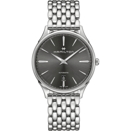 Hamilton Jazzmaster Thinline Auto 40 Stainless Steel / Grey / Bracelet H38525181