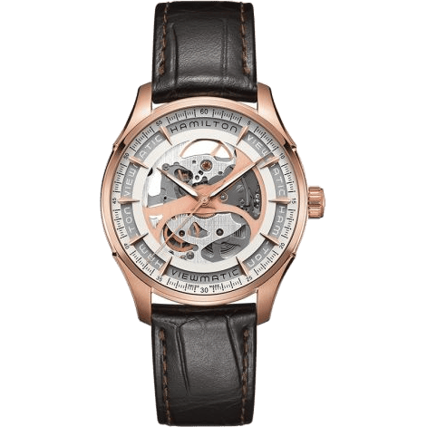 Jazzmaster Viewmatic Skeleton Auto Rose Gold