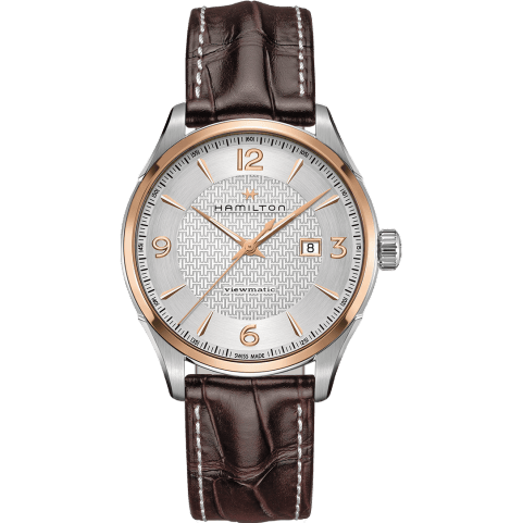 Hamilton Jazzmaster Viewmatic Auto 44 Stainless Steel - Rose Gold / Silver H42725551