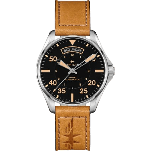 Hamilton Khaki Pilot Day Date Stainless Steel / Black H64645531