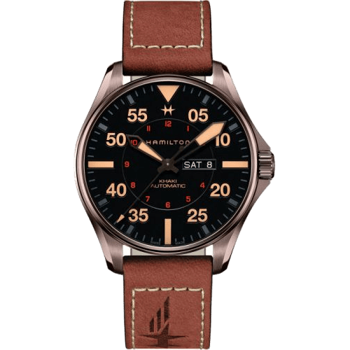Hamilton Khaki Pilot Day-Date Auto 46 PVD / Black H64705531