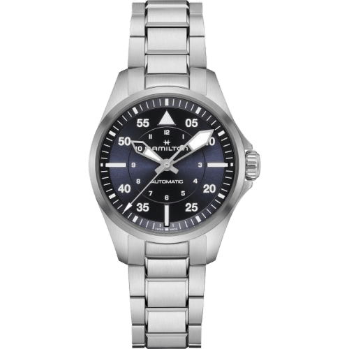 Hamilton Khaki Aviation Pilot Auto 36 Stainless Steel / Blue / Bracelet H76215140