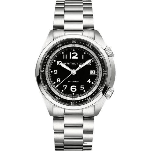 Hamilton Khaki Pilot Pioneer Auto Stainless Steel / Black / Bracelet H76455133