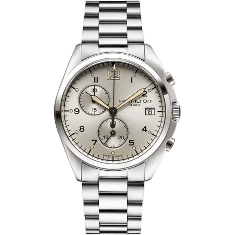 Khaki Pilot Pioneer Chrono Quartz Ivory / Bracelet