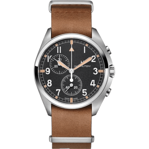 Khaki Aviation Pilot Pioneer Chrono Quartz / NATO