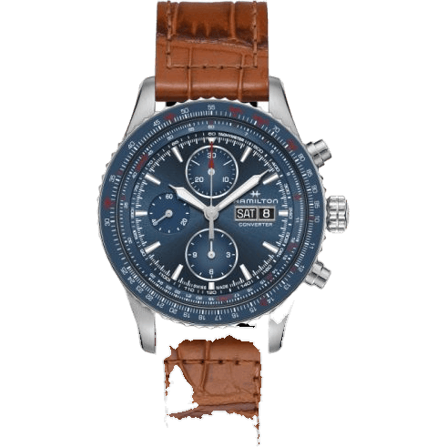 Khaki Aviation Converter Auto Chrono Stainless Steel / Blue
