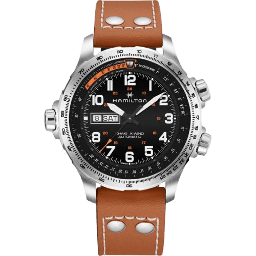 Hamilton Khaki Aviation X Wind Day Date Auto Stainless Steel / Black / Bracelet H77755533