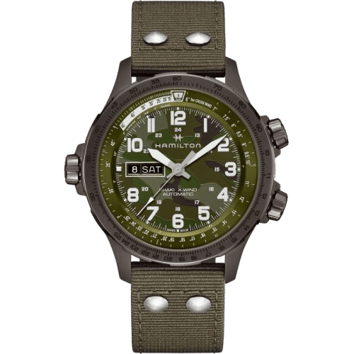 Hamilton Khaki Aviation X Wind Day Date Auto Camouflage H77775960