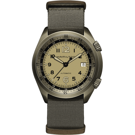 Hamilton Khaki Pilot Pioneer Alu Beige Auto H80435895