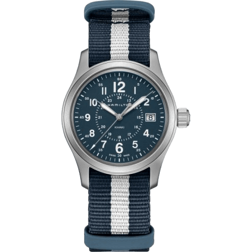Hamilton Khaki Field Quartz 38 Stainless Steel / Blue / NATO H68201043