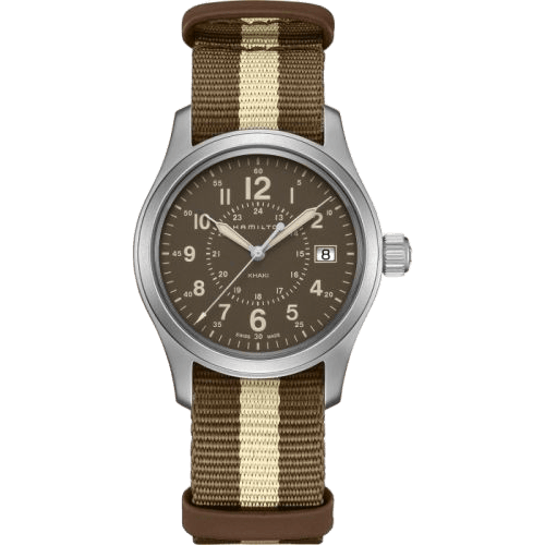 Hamilton Khaki Field Quartz 38 Stainless Steel / Brown / NATO H68201093