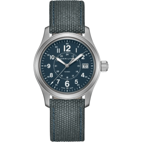 Hamilton Khaki Field Quartz 38 Stainless Steel / Blue H68201943