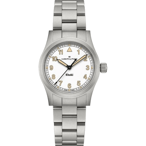 Khaki Field Quartz 33 Stainless Steel / White / Bracelet