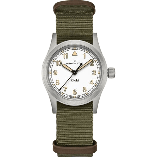 Khaki Field Quartz 33 Stainless Steel / White
