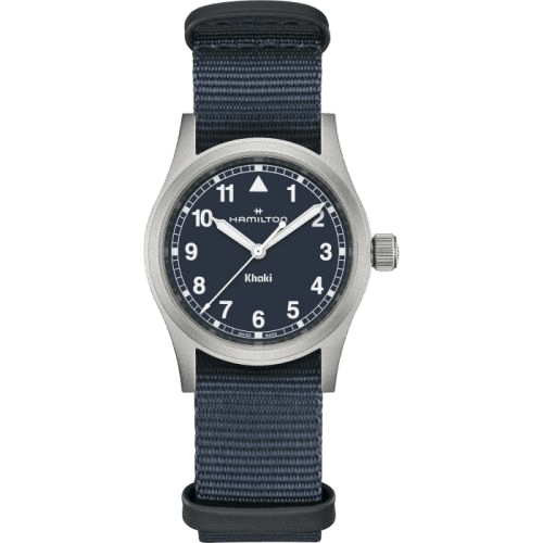 Khaki Field Quartz 33 Stainless Steel / Blue