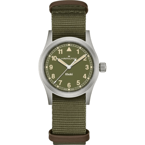 Khaki Field Quartz 33 Stainless Steel / Green
