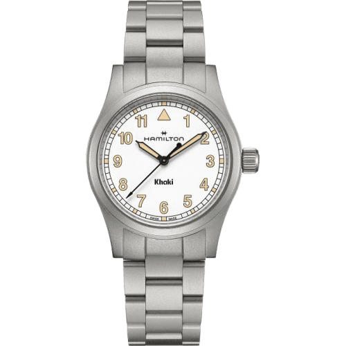 Khaki Field Quartz 38 Stainless Steel / White / Bracelet