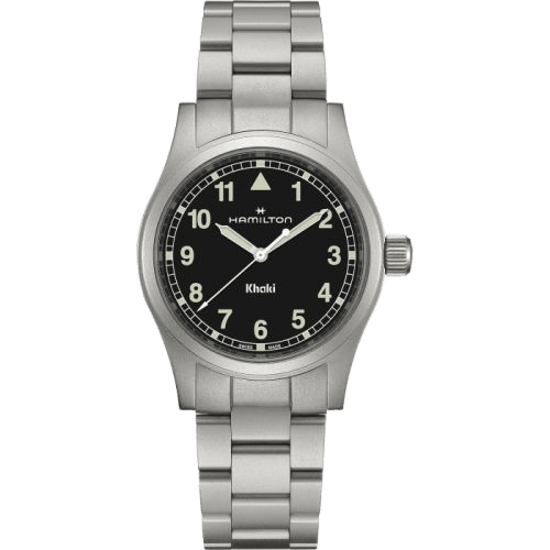 Hamilton Khaki Field Quartz 38 Stainless Steel / Black / Bracelet H69401130