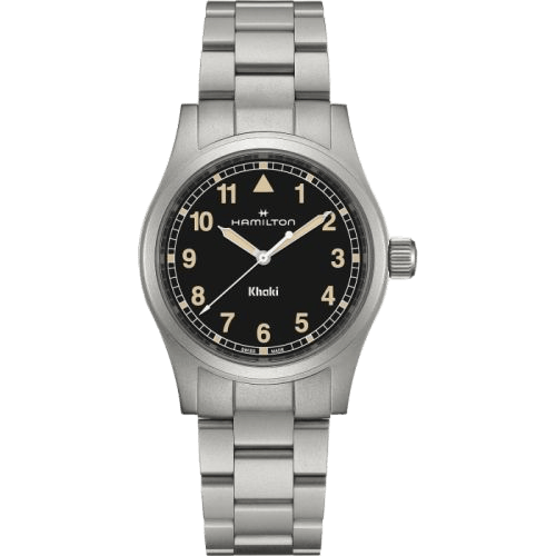Khaki Field Quartz 38 Stainless Steel / Black / Bracelet