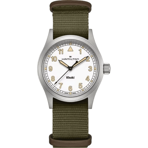 Khaki Field Quartz 38 Stainless Steel / White