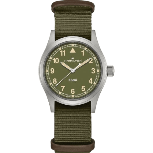 Khaki Field Quartz 38 Stainless Steel / Green