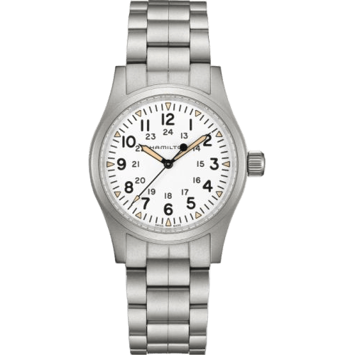 Khaki Field Mechanical 38 White / Bracelet