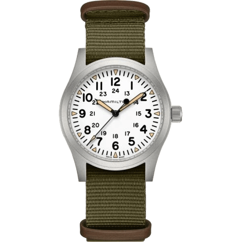Khaki Field Mechanical 42 White / Bracelet