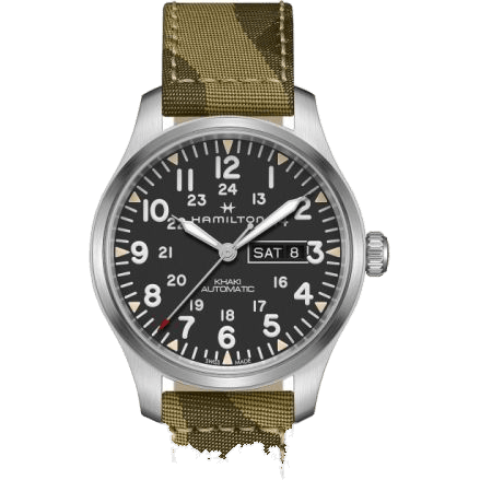 Hamilton Khaki Field Day Date Auto Stainless Steel / Black H70535031