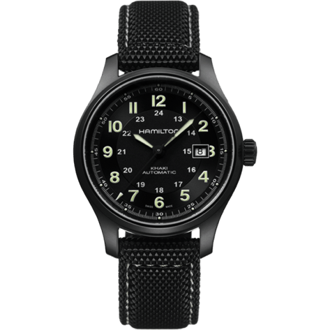 Hamilton Khaki Field Titanium Auto Black H70575733