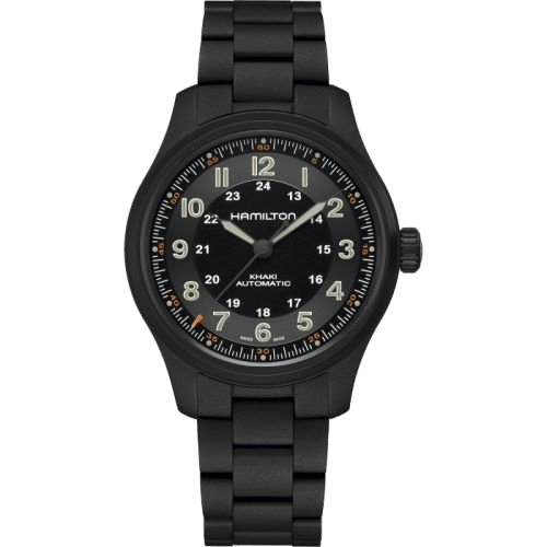 Hamilton Khaki Field Titanium Auto 42 PVD / Black / Bracelet H70665130