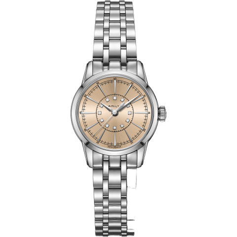 Railroad Lady 28 Quartz Stainless Steel / Champagne / Bracelet