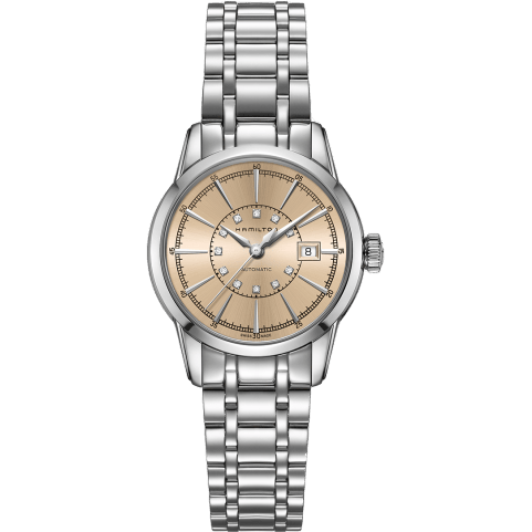 Railroad Lady 32 Auto Stainless Steel / Champagne / Bracelet