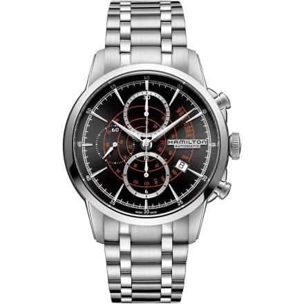 Railroad 44 Chrono Stainless Steel / Black / Bracelet