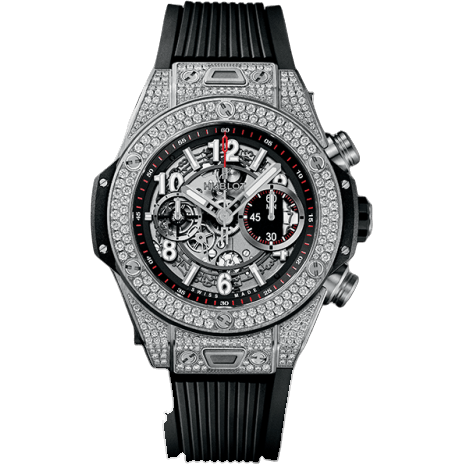 Hublot Big Bang Unico 45 Titanium / Pavé / Black 411.NX.1170.RX.1704